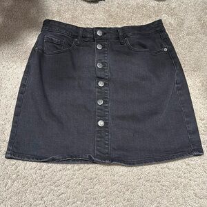 Old Navy Black Denim Skirt